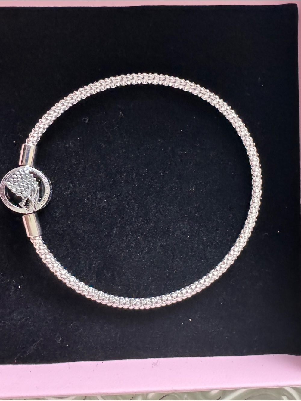 Game of thrones house sigil clasp pandora moments studded chain bracelet - Picture 4 of 5